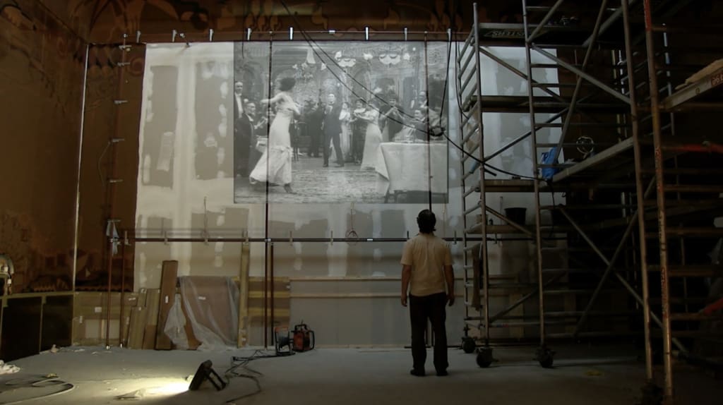 Parisienzaal in aanbouw in de FilmHallen