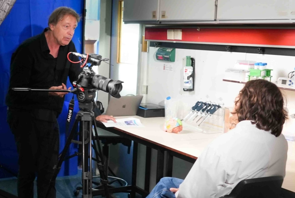 cameraman Jan Willem Looze met Giorgia Tosoni